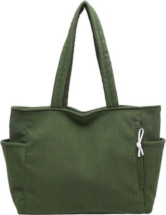 Generic Women All-Match Tote Handbag Large Capacity Work Shoulder Bag (Green)