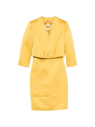 Elisabetta Franchi Womens V-Neck Midi Dress