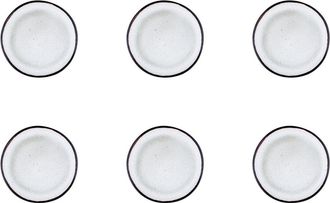 Bj&ouml;rn Borg Plato &Oslash;16cm - 6 Piezas - Blanco marfil