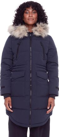 Alpine North UKON - Vegan Down Drawstring Winter Parka in Navy at Nordstrom, Size X-Large