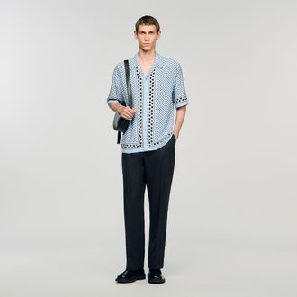 Sandro Heart motif flowing shirt