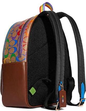 Coach Womens Backpack Multicolour Coated Canvas