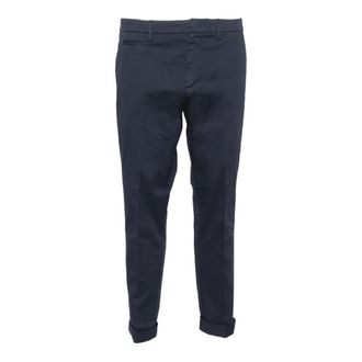 Dondup Heren, Broeken, Blauw, Maat: W33 Katoen