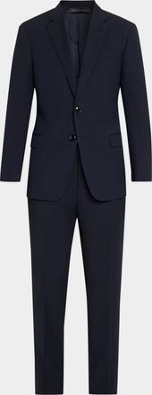 Giorgio Armani Men & apos;s Wool Twill Single-Breasted Two-Piece Suit