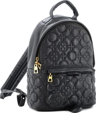 Louis Vuitton Palm Springs Malletage Flower Lambskin PM backpack - Zwart