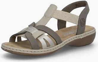Rieker Womens Rieker Ladies Sandals 65918-64 beige - Tan - Size: 3