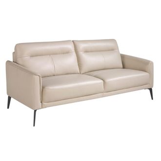 Angel Cerd&aacute; Sof&aacute; 3 plazas piel gris taupe