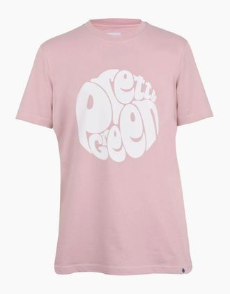 Pretty Green Mens Regular Fit Crew Neck T-Shirt - Pink - Size: 36
