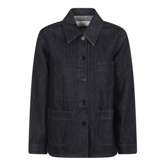 Jil Sander Denim Jackets, female, Blue, Size: S Lightweight Denim Jacket