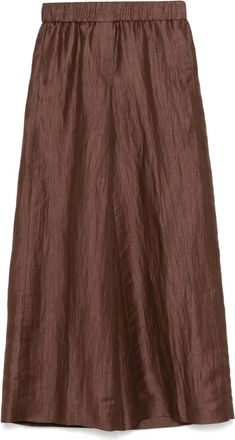 PESERICO Pantaloni con effetto stropicciato - Marrone
