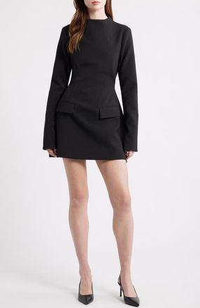 Odd Muse The Ultimate Muse Split Sleeve Minidress with Pockets in Black at Nordstrom, Size X-Small