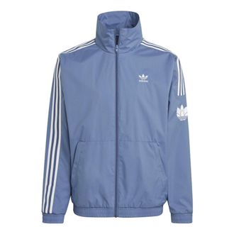 adidas Adicolor 3D Trefoil 3-Stripes Track Jacket Blue White GN3536