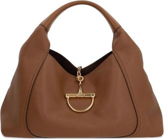 Gucci Maxi Softbit Grained Leather Shoulder Bag