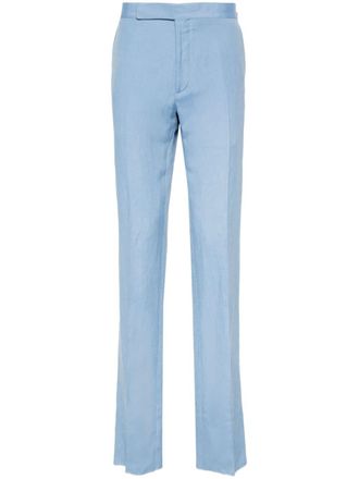 Ralph Lauren Purple Label Pantaloni sartoriali a vita media - Blu