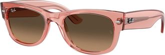 Ray-Ban RB0832SF Mega Wayfarer II Asian Fit 684843 Mens Sunglasses Pink Size 55