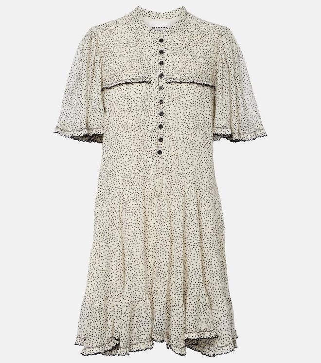 Daynia polka-dot cotton minidress