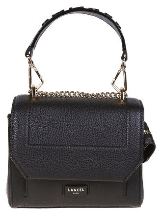 Lancel Ninon Small Black Leather Bag