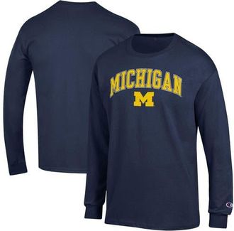 Champion Mens Champion Navy Michigan Wolverines Arch Over Logo Long Sleeve T-Shirt at Nordstrom, Size Xx-Large