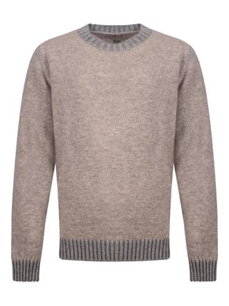 Irish Crone ribbed-trim sweater - Neutrals