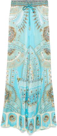 Camilla Pantaloni Temple Of Light - Blu