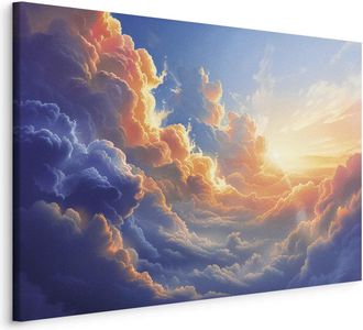 OEM Pintura - Puesta De Sol Sobre Un Mar Nublado: Una Maravillosa Sinfon&iacute;a De Colores