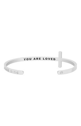 Mantra The Cross Bracelet in John 3:16 - Silver at Nordstrom