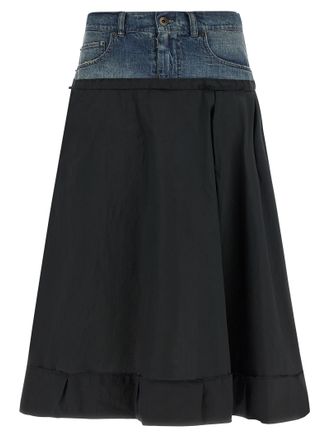 Maison Margiela Multicolor Polyester Midi Womens Skirt