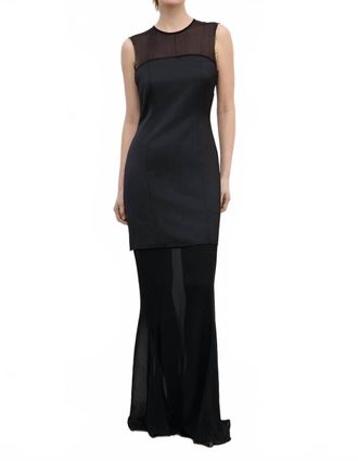 House of Dagmar Two Layer Maxi Dress In Black