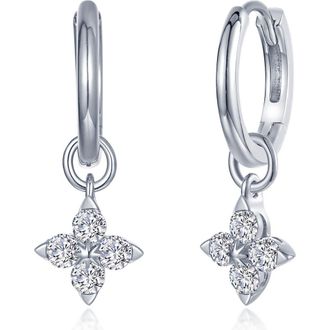 Lafonn Trillium Simulated Diamond Dangle Earrings in Silver at Nordstrom