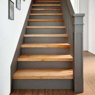 vidaXL Vidaxl - Pelda&ntilde;os De Escalera 20 Uds Madera Maciza Roble Marr&oacute;n Claro