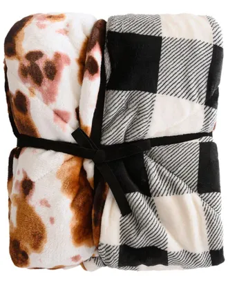 Sutton Home Fashions Dnu Sutton Home Quilted Velvet To Velvet Throw Blanket