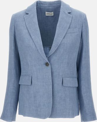 Parosh Giacca In Misto Lino