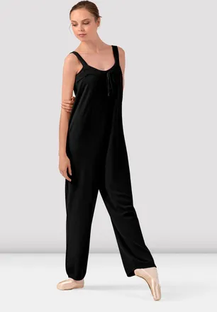 Bloch Adult Luna Knit Jumpsuit, Grey Marle