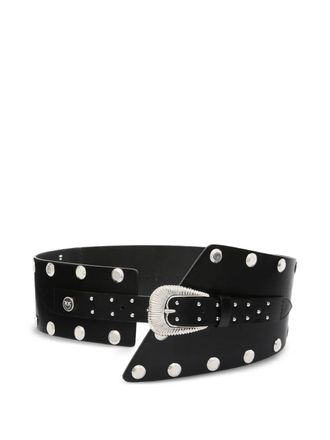 Pinko studded buckle belt - Black