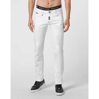 Philipp Plein Straight Supreme Fit Jeans Basic Men in Summersnow at Nordstrom, Size 31