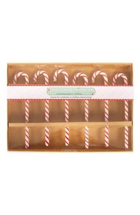 Design Imports Set of 6 Candy Cane Swizzle Sticks at Nordstrom Rack