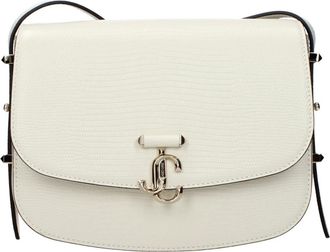 Jimmy Choo London Jcbcrossbodymoasimilkmilk - Dames - Tassen - Wit - Maat: ONE Size Leer