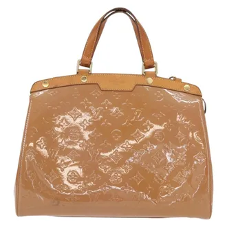 Louis Vuitton Brea Monogram Vernis Brown Patent_Leather Handbag (Pre-Owned)