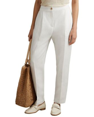 Reiss Farrah Linen -Blend Taper Trouser