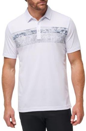 Travis Mathew Banzai Beach Piqu&eacute; Polo in White at Nordstrom Rack, Size Xxx-Large