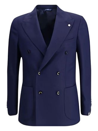 Gi Capri double-breasted blazer - men - Wool - 54 - Blue