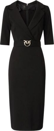 Pinko Midi Kleedjes - Dames - Casual kleedjes - Zwart - L - Kleedjes