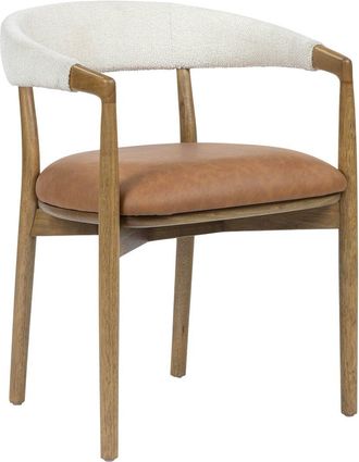 TOV Furniture Tov Furniture Vina Performance Vegan Leather & Textured Weave Dining Chair
