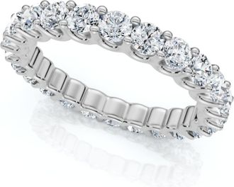 Pompeii3 1 1/2Ct Diamond Eternity Wedding Womens Ring 14k Gold or Platinum Lab Grown