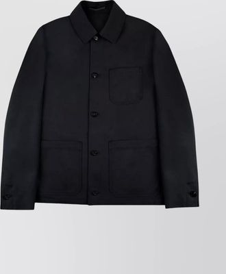 Incotex pocketed collared jacket front pockets