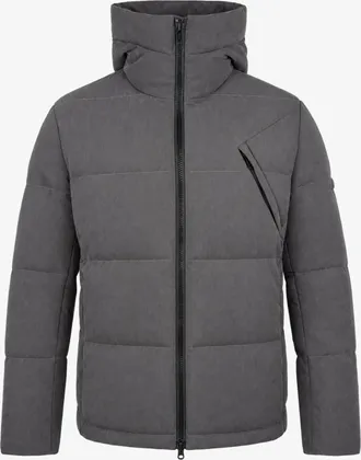 Genti Monogram Winterjas Cross | Donkergrijs