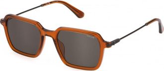 Police Mens SPLL10 52 520W45 Sunglasses - Brown - One Size