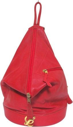 Loewe Red Color Leather Backpack (Pre-Owned)
