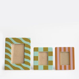 La Redoute Interieurs Set van 3 keramische frames, TOUMA