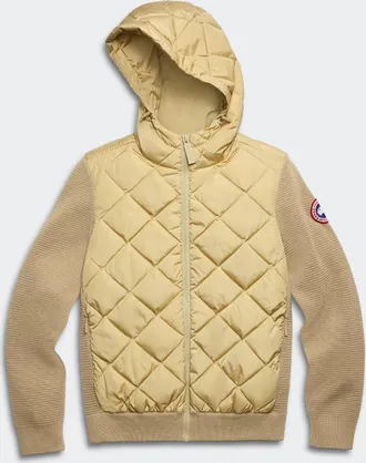Canada Goose Chandail &agrave; capuchon en tricot matelass&eacute; HyBridgeMD (Femmes, Carmine Red, TP)